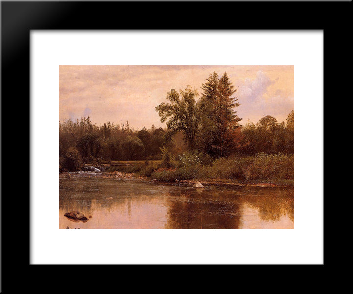 Landscape, New Hampshire 20x24 Black Modern Wood Framed Art Print Poster by Bierstadt, Albert
