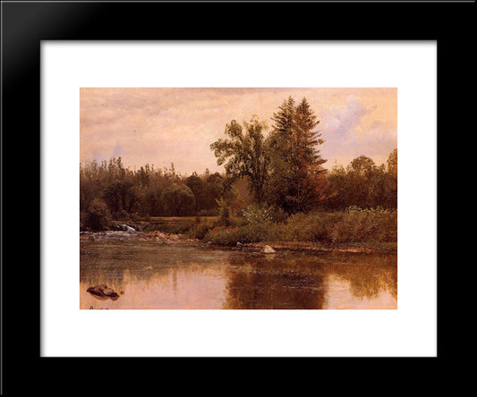 Landscape, New Hampshire 20x24 Black Modern Wood Framed Art Print Poster by Bierstadt, Albert