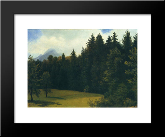 Mountain Resort 20x24 Black Modern Wood Framed Art Print Poster by Bierstadt, Albert