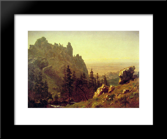 Wind River Country 20x24 Black Modern Wood Framed Art Print Poster by Bierstadt, Albert