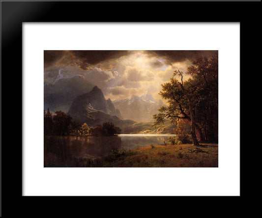 Estes Park, Colorado 20x24 Black Modern Wood Framed Art Print Poster by Bierstadt, Albert