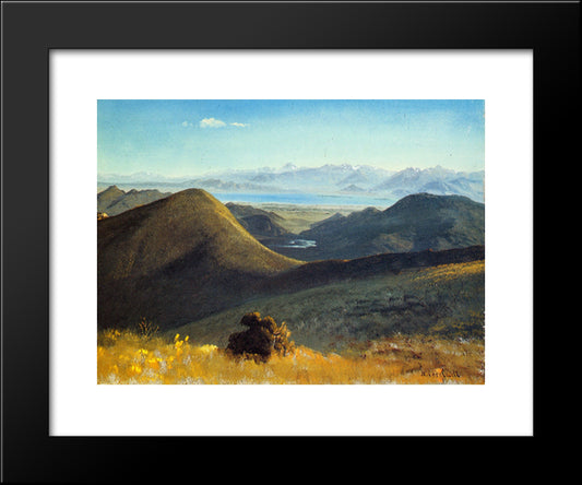 Mono Lake, Sierra Nevada, California 20x24 Black Modern Wood Framed Art Print Poster by Bierstadt, Albert