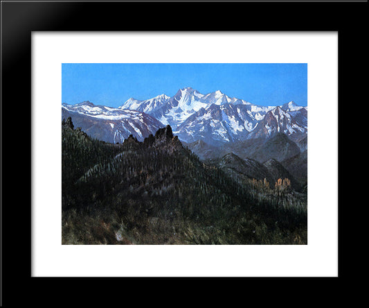 Sierra Nevada 20x24 Black Modern Wood Framed Art Print Poster by Bierstadt, Albert