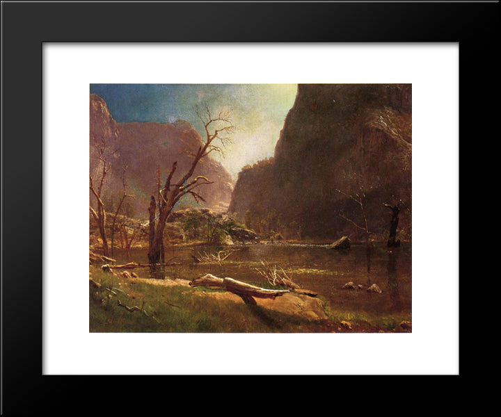 Hatch Hatchy Valley, California 20x24 Black Modern Wood Framed Art Print Poster by Bierstadt, Albert