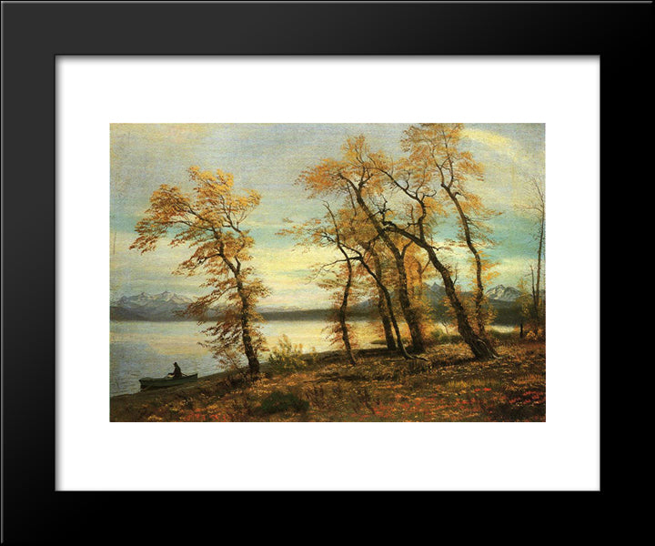 Lake Mary, California 20x24 Black Modern Wood Framed Art Print Poster by Bierstadt, Albert