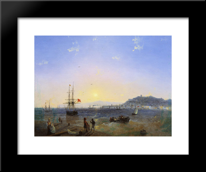 Kerch 20x24 Black Modern Wood Framed Art Print Poster by Aivazovsky, Ivan