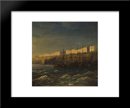 Odessa 20x24 Black Modern Wood Framed Art Print Poster by Aivazovsky, Ivan