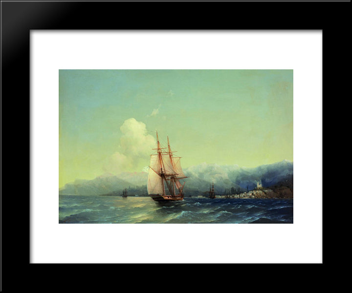Crimea 20x24 Black Modern Wood Framed Art Print Poster by Aivazovsky, Ivan