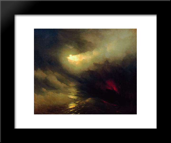 Creation Of The World 20x24 Black Modern Wood Framed Art Print Poster by Aivazovsky, Ivan