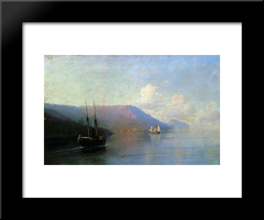 Crimean Coast 20x24 Black Modern Wood Framed Art Print Poster by Aivazovsky, Ivan