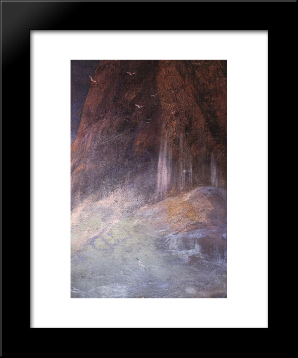 Surf 20x24 Black Modern Wood Framed Art Print Poster by Aivazovsky, Ivan