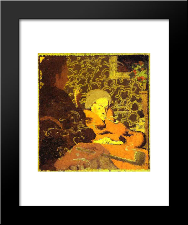Intimit 20x24 Black Modern Wood Framed Art Print Poster by Bonnard, Pierre