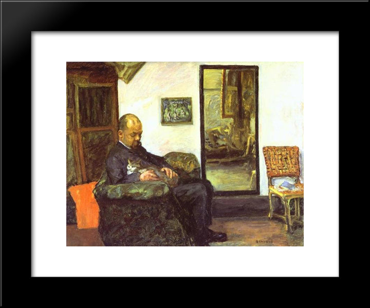 Ambroise Vollard 20x24 Black Modern Wood Framed Art Print Poster by Bonnard, Pierre