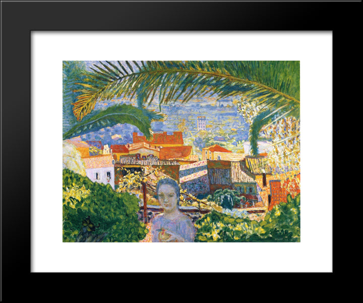 The Palm 20x24 Black Modern Wood Framed Art Print Poster by Bonnard, Pierre