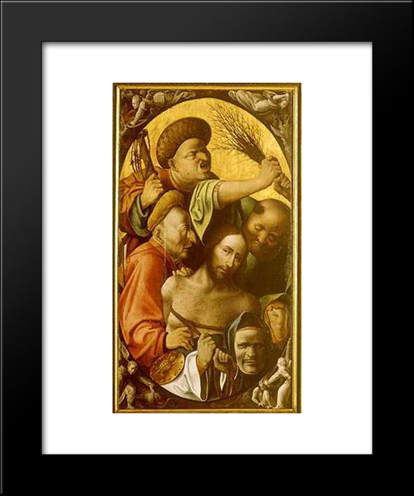 Passion Of The Christ 20x24 Black Modern Wood Framed Art Print Poster by Bosch, Hieronymus