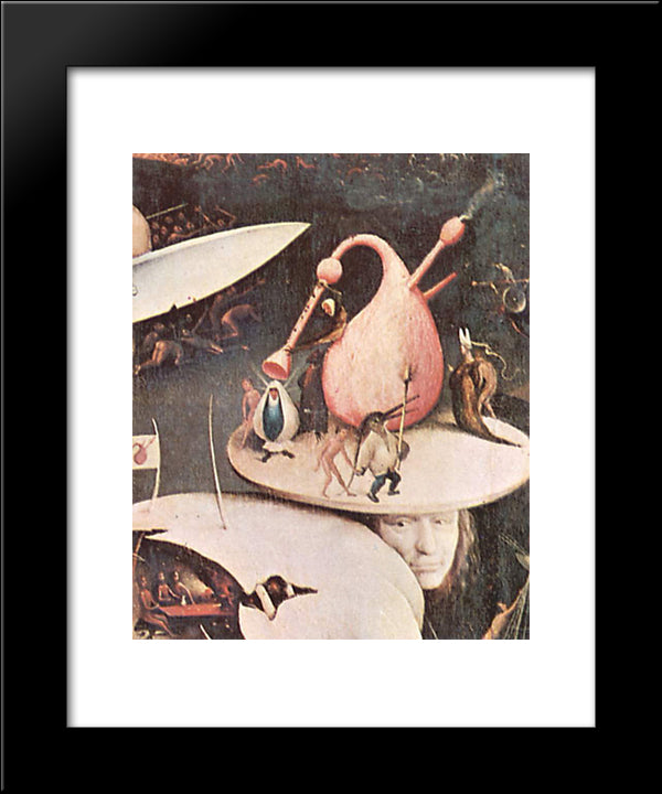 The Garden Of Earthly Delights (Detail) 20x24 Black Modern Wood Framed Art Print Poster by Bosch, Hieronymus