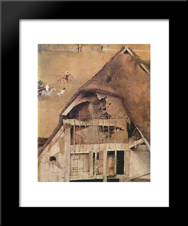 Adoration Of The Magi 20x24 Black Modern Wood Framed Art Print Poster by Bosch, Hieronymus