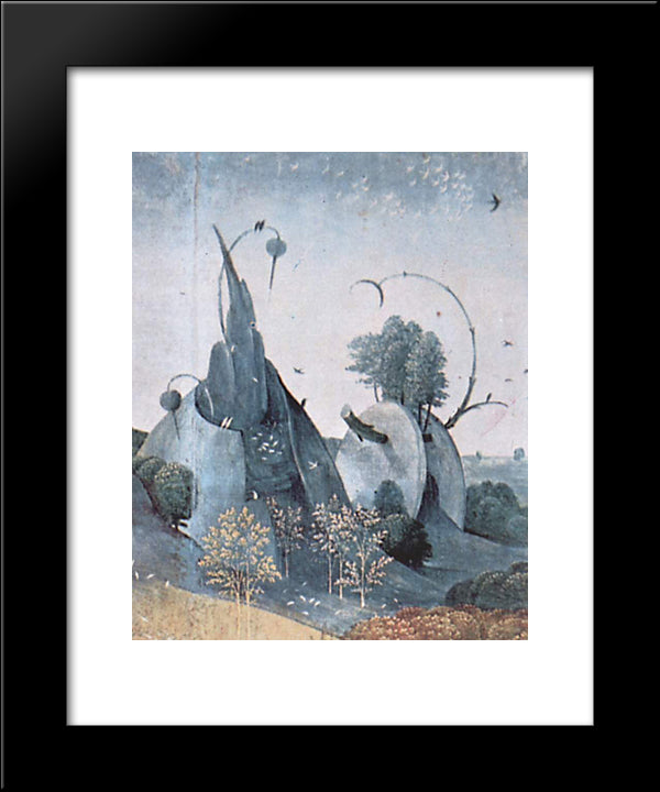 The Garden Of Earthly Delights (Detail) 20x24 Black Modern Wood Framed Art Print Poster by Bosch, Hieronymus
