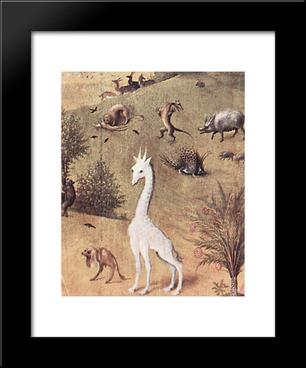 The Garden Of Earthly Delights (Detail) 20x24 Black Modern Wood Framed Art Print Poster by Bosch, Hieronymus