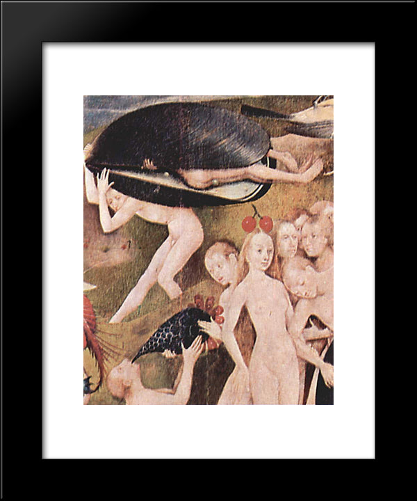 The Garden Of Earthly Delights (Detail) 20x24 Black Modern Wood Framed Art Print Poster by Bosch, Hieronymus