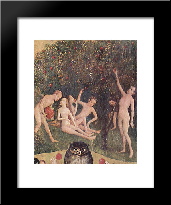 The Garden Of Earthly Delights (Detail) 20x24 Black Modern Wood Framed Art Print Poster by Bosch, Hieronymus