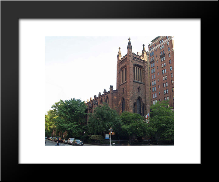 New York City Church Of Ascension 20x24 Black Modern Wood Framed Art Print Poster