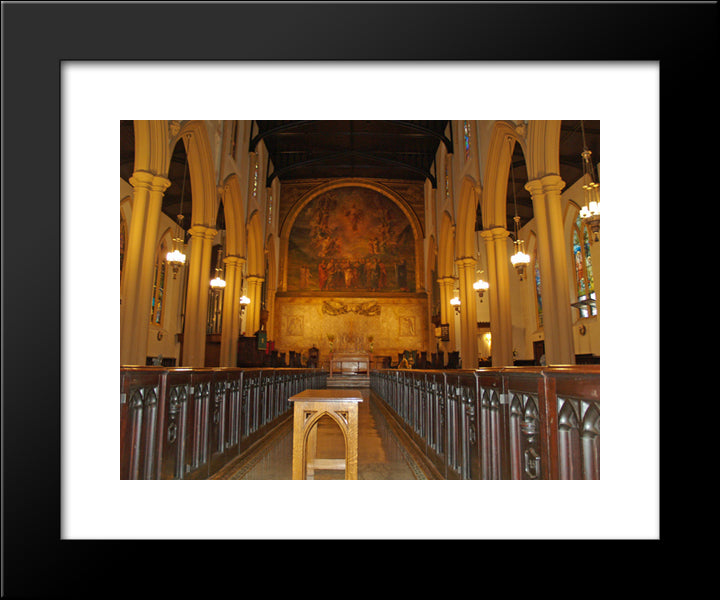 New York City Church Of Ascension 20x24 Black Modern Wood Framed Art Print Poster