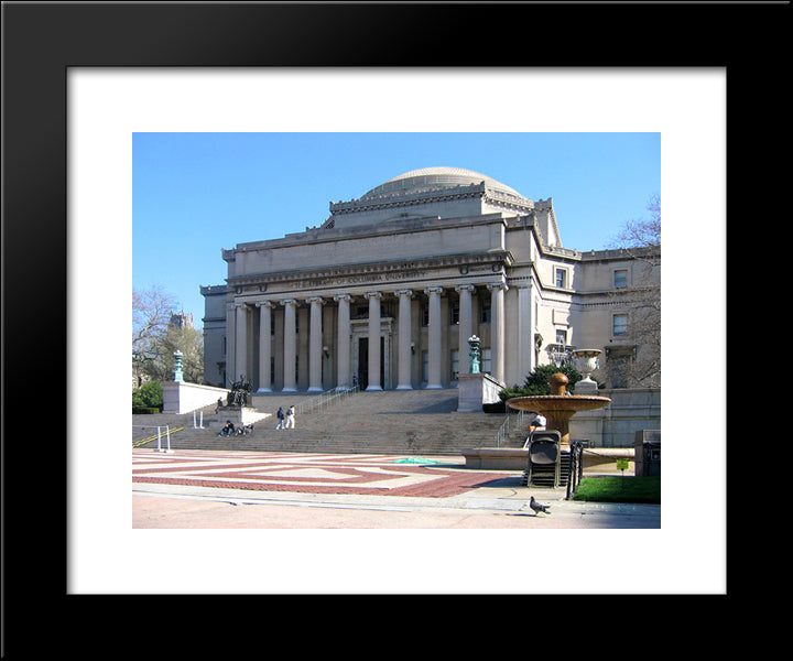 Columbia University Low Memorial Library 20x24 Black Modern Wood Framed Art Print Poster