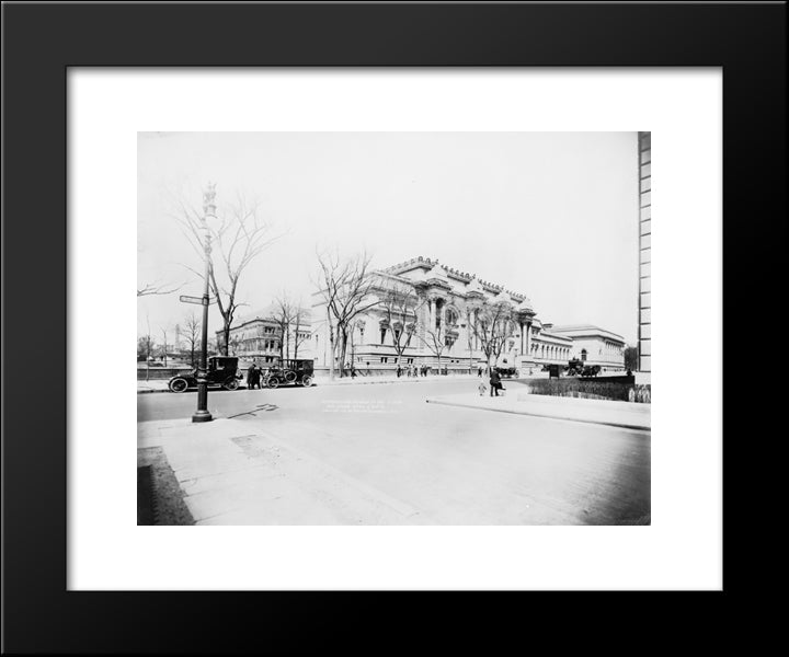 New York City Metropolitan Museum 20x24 Black Modern Wood Framed Art Print Poster