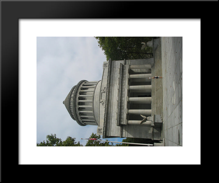 New York City Grant'S Tomb 20x24 Black Modern Wood Framed Art Print Poster