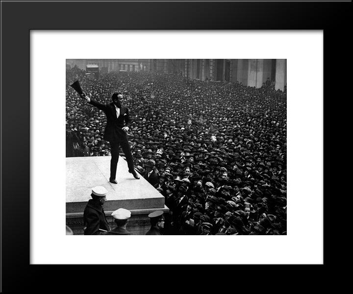 New York City - Douglas Fairbanks - 1918 20x24 Black Modern Wood Framed Art Print Poster