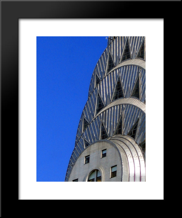 New York City Chrysler Building 20x24 Black Modern Wood Framed Art Print Poster