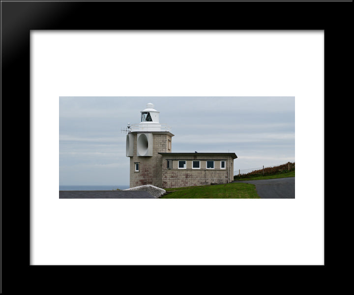 Bull Point Lighthouse, Uk 20x24 Black Modern Wood Framed Art Print Poster