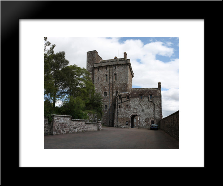 Drummond Castle 20x24 Black Modern Wood Framed Art Print Poster