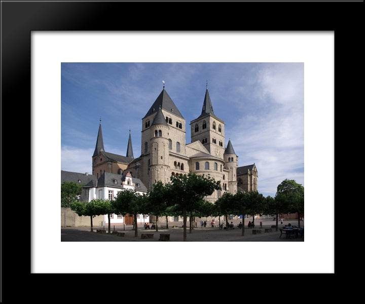 Trier Cathedral 20x24 Black Modern Wood Framed Art Print Poster