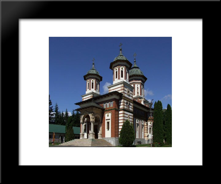 The Great Church In Sinaia Monastery 20x24 Black Modern Wood Framed Art Print Poster