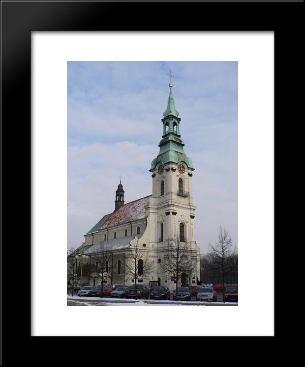 St. Joseph Church In Kalisz 20x24 Black Modern Wood Framed Art Print Poster