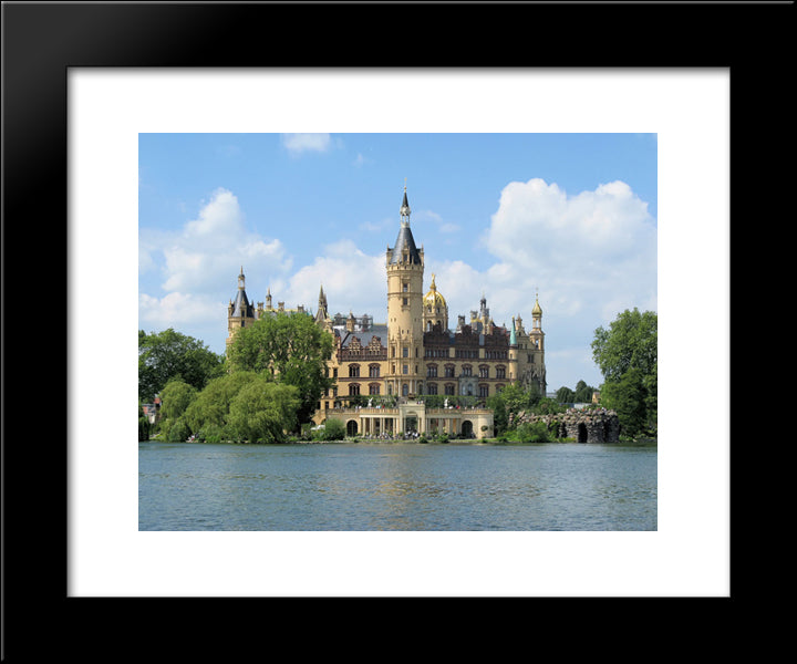 Bundesgartenschau Schweriner Schloss 20x24 Black Modern Wood Framed Art Print Poster