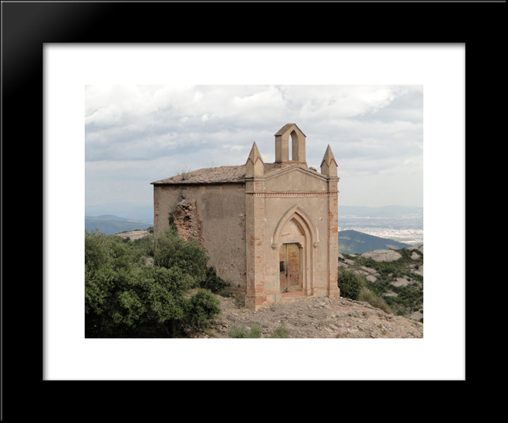 Hermitage Of Saint Joan 20x24 Black Modern Wood Framed Art Print Poster
