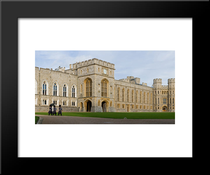 Windsor Castle 20x24 Black Modern Wood Framed Art Print Poster