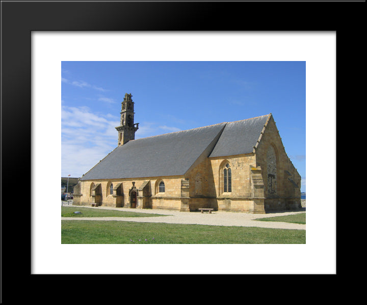 Chapelle De Notre Dame De Rocamadour 20x24 Black Modern Wood Framed Art Print Poster