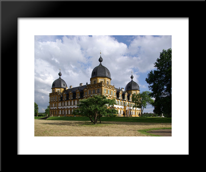 Seehof Palace, Germany 20x24 Black Modern Wood Framed Art Print Poster