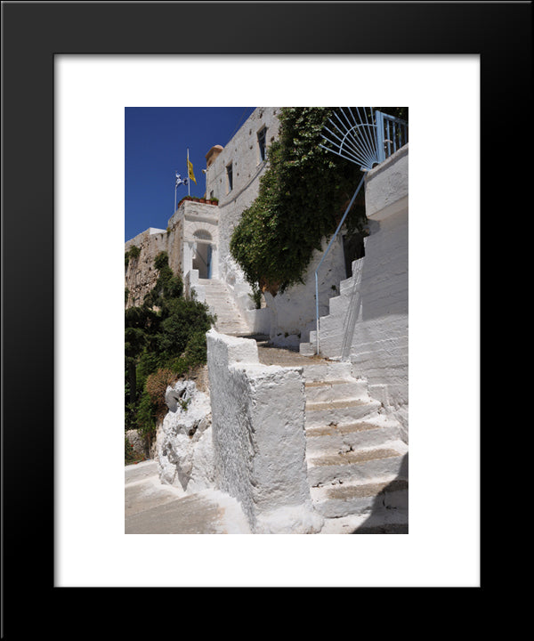 Monastery Of Chrysoskalitissa, Greece 20x24 Black Modern Wood Framed Art Print Poster