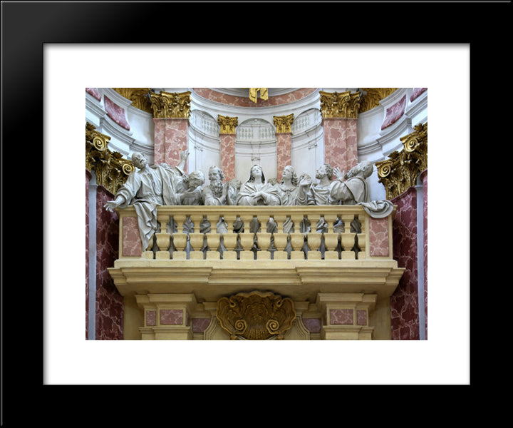 Ebrach Abbey, Pentecost Miracle, Germany 20x24 Black Modern Wood Framed Art Print Poster
