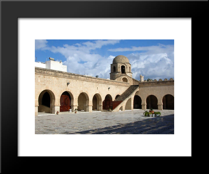 Great Mosque Of Sousse, Tunisia 20x24 Black Modern Wood Framed Art Print Poster