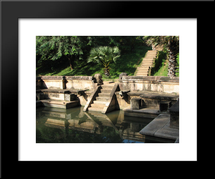 Kumura Pukuna Basin, Sri Lanka 20x24 Black Modern Wood Framed Art Print Poster