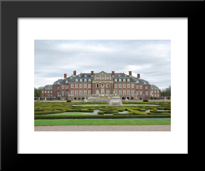 The Schloss Nordkirchen, Germany 20x24 Black Modern Wood Framed Art Print Poster