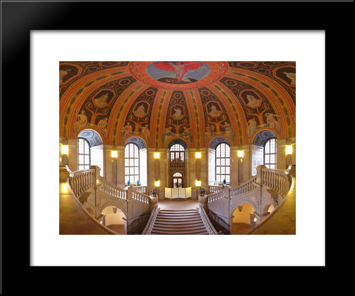 Neues Rathaus, Dresden 20x24 Black Modern Wood Framed Art Print Poster