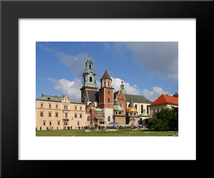 Wawel Cathedral In Poland 20x24 Black Modern Wood Framed Art Print Poster