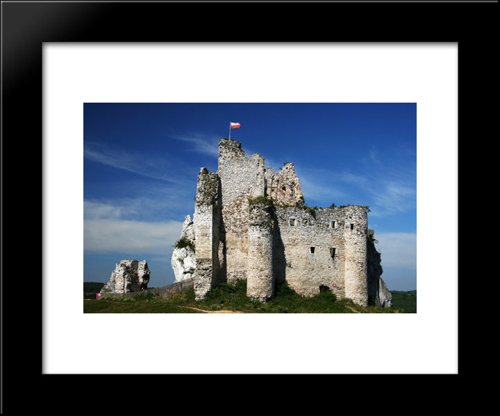 Mirow Castle, Poland 20x24 Black Modern Wood Framed Art Print Poster